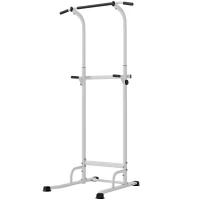 SPORTNOW Power Tower in hoogte verstelbaar 176,5-227 cm, multifunctionele dipstation met stalen frame, draagvermogen 120 kg(m-14)