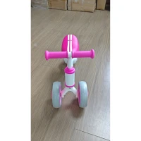 AIYAPLAY Draisienne Bébé 1-2 ans, Roue lumineuse, 3 Roues EVA Silencieuses sans Pédale, Limiteur Direction 135°, 51x22x36cm, Rose(m-8)