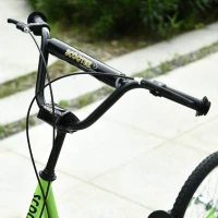 HOMCOM Kinderstep 5 Jaar, Verstelbare Kinderscooter Met Luchtbanden, Groente(m-8)