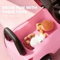HOMCOM Ride on Car Baby Toddler Walker Foot to Floor Sliding Car Slider, Pink(m-6)