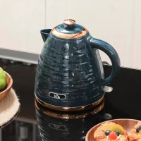 HOMCOM 3kW Rapid Boil Honeycomb Kettle - Dark Blue(m-9)