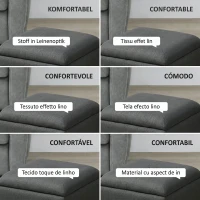 HOMCOM Taburet cu Spațiu de Depozitare Tapițat din Material Teddy Moale pentru Living și Dormitor, 39x39x39cm, Gri(m-4)