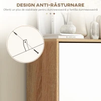 HOMCOM Dulap compact pentru pantofi cu 3 sertare și raft reglabil, potrivit pentru 18-24 perechi de pantofi, 72x24x119cm, alb(m-7)