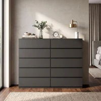 HOMCOM Chest of Drawers, 5-Drawer Storage Cabinets, Modern Dresser, Storage Drawer Unit for Bedroom(m-9)