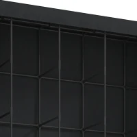 HOMCOM Armario de Tela con 5 Barras 5 Estantes 6 Bolsillos Laterales Cremallera Marco de Acero 212x45x167 cm Gris(m-14)
