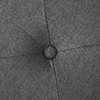 HOMCOM Taburet cu Spațiu de Depozitare Tapițat din Material Teddy Moale pentru Living și Dormitor, 39x39x39cm, Gri(m-9)
