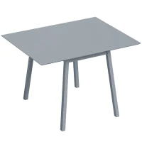 HOMCOM Solid Wood Folding Dining Table, Drop Leaf Table for 2-4 People,  Rectangle Kitchen Table(m-1)
