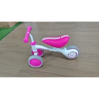 AIYAPLAY Balance Bike for Kids 1-2 Years, Toddler Bike with Adjustable Seat and Lighting Rear Wheels for Boys and Girls, Pink(m-3)