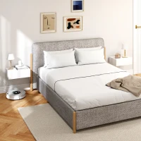 HOMCOM Set di 2 Comodini Sospesi Moderni con Cassetto in Legno, 40x30x15cm, Bianco(m-7)