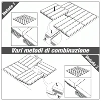 Outsunny Set 9 Mattonelle a Incastro per Terrazzo, Piastrelle per Pavimenti, Piastrelle per Esterno in PP Antiscivolo, Area: 0.81 mq, 30x30x2cm, Grigio Scuro(m-6)