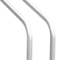 SPORTNOW Râtelier 2 vélos range-vélos support rangement vélo à pneu 61 mm dim. 50L x 34l x 27,5H cm acier argenté(m-10)