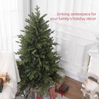 HOMCOM 5ft Bare Artificial Christmas Tree, with 1309 Tips - Green(m-4)