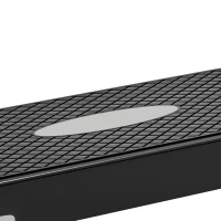 HOMCOM Stepper aerobic fitness hauteur reglable 2 niveaux surface antiderapante PP 68 x 29 x 15 cm rouge noir et gris(m-11)