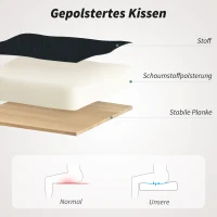 HOMCOM Atmungsaktiver Mesh-Bürostuhl, Ergonomischer Drehstuhl mit klappbaren Armlehnen und Lendenwirbelstütze, Schwarz(m-5)