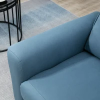 HOMCOM Aufstehhilfe Relaxsessel Fernsehsessel, integrierte Fußstütze, Seitentasche, Kabelfernbedienung, 84 x 89,5 x 105 cm,Blau(m-9)