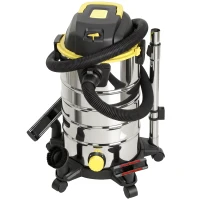 HOMCOM 1400W Vacuum Cleaner, 3-in-1 Wet and Dry Vacuum Cleaner with Blowing Mode and 30L Stainless Steel Tank, Yellow(m-15)