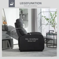 HOMCOM tv-stoel met ligfunctie(m-4)