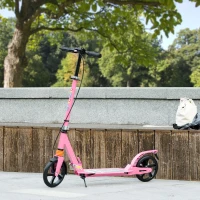 AIYAPLAY Kids Scooter with Four-Level Adjustable Handlebar, Dual Brake System, 200mm Wheels, ABEC-7 Bearings, Pink(m-10)
