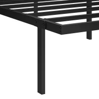 HOMCOM 3ft Single Bed Frame with Underbed Storage, Metal Platform Bed Frame with Steel Slat Support, No Box Spring Needed(m-13)