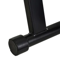 HOMCOM Home Trainer pour vélo Support entraînement vélo VTT Trainer magnétique Pliable 5 Niveaux de résistance réglable Noir(m-7)
