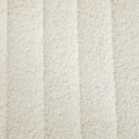 HOMCOM Bancă modernă pentru capătul patului cu picioare tip agrafă, din material textil cu efect de catifea, lemn și metal, 118,5x46x49,5 cm, crem(m-12)