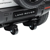 AIYAPLAY Coche Eléctrico SUV para Niños Land Rover Defender 12 V Mando a Distancia Suspensión Arranque Suave 2,7-4,5 km/h Blanco(m-13)