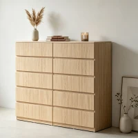 HOMCOM Chest of Drawers, 5-Drawer Storage Cabinets, Modern Dresser, Storage Drawer Unit for Bedroom(m-9)