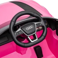 AIYAPLAY Coche Eléctrico para Niños Audi RS 6 Avant GT 12V con Mando a Distancia 2,4G Motor Doble Arranque Progresivo Suspensión(m-14)