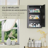 Kleankin Dulapior de Medicamente – Montabil pe Perete(m-5)