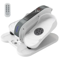 SPORTNOW Elliptique de bureau, vélo elliptique électrique écran LCD, télécommande et 10 vitesses réglables, 45 x 42 x 27 cm blanc(m-12)
