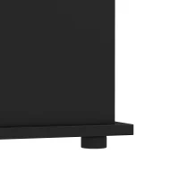 HOMCOM Baúl de Almacenaje 102L con Bisagra de Seguridad Estilo Moderno para Pasillo Dormitorio Salón 80x40x45 cm Negro(m-10)