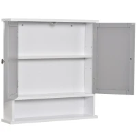 kleankin Bathroom Wall Storage Cabinet - Grey(m-9)