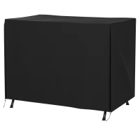 Outsunny 205 x 124cm Three-Seater Swing Chair Protective Cover Black(m-11)
