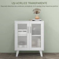 Homcom Dulap Depozitare Modern cu 2 Usi Duble(m-4)