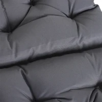 Outsunny Set 2 Perne pentru Scaune de Exterior din Poliester și Bumbac cu Șnururi, 50x98x8 cm, Gri(m-7)