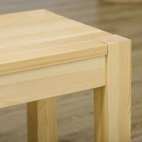 HOMCOM Bancă de bucătărie din lemn de pin pentru 3 persoane, 150Lx33x45cm, culoare lemn(m-8)