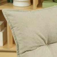 HOMCOM Chaise de sol pivotante à 360°, fauteuil pliable en velours avec dossier réglable 5 positions, 70x62x95cm, beige(m-9)