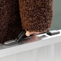 HOMCOM Rampa pentru Scaun cu Rotile, Pliabila din Aluminiu Texturat, Rampa Portabila pentru Prag de 5cm pentru Intrari(m-9)