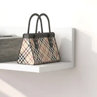 HOMCOM Dulap de Hol 2 în 1 cu Oglindă de Perete 75x3,5x75 cm și Sertar 75x30,5x20 cm, Gri și Alb(m-10)
