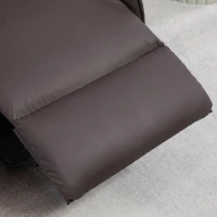 HOMCOM Fotoliu Relax Alzapersona și Reclinabil cu 8 Puncte de Masaj și Încălzire, 2 Telecomenzi, Maro(m-9)