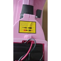 AIYAPLAY Moto Électrique Enfant 12V Vespa PX150 Roues d'Appui 2 Moteurs Suspension Arrière Musique Phares 3 km/h 3-6 Ans Rose(m-2)