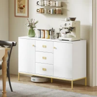 HOMCOM Modern White and Gold Sideboard(m-10)