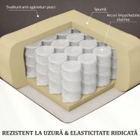 HOMCOM Fotoliu Relax Alzapersona și Reclinabil cu 8 Puncte de Masaj și Încălzire, 2 Telecomenzi, Maro(m-4)