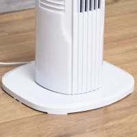 HOMCOM 31" Freestanding Tower Fan, 3 Speed 3 Mode, 7.5H Timer, Oscillating, LED Panel, Remote Control, 31 Inch Standing Fan, White(m-8)