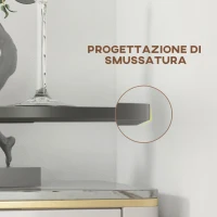 HOMCOM Tavolo Bar e Tavolo da Cucina Alto Rotondo, Ø60x102 cm, Nero(m-8)