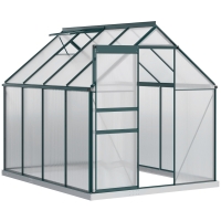 Outsunny Serra da giardino 190cm x 253cm x 199cm Verde
