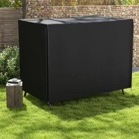 Outsunny 205 x 124cm Three-Seater Swing Chair Protective Cover Black(m-10)