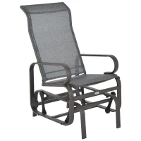 Outsunny – Sedia a Dondolo da Giardino 75 × 60 × 105cm(m-1)