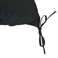 Outsunny 2 Seater Bench Cushion - Garden Chair Cushion with Back and Ties for Indoor and Outdoor Use, 98 x 100 cm, Black(m-9)