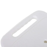 HOMCOM Scaun de Duș Reglabil pe 8 Niveluri cu Orificii de Drenaj, din Aluminiu și PE, 48x42x71-83,5 cm, Alb și Argintiu(m-9)